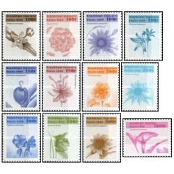 12 عدد تمبر سری پستی - گلها - توگو 1999 قیمت 11.7 دلار