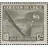 1 عدد تمبر سری پستی - پست هوایی - تصاویر پرواز - 10C - شیلی 1941