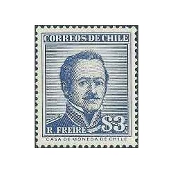 1 عدد تمبر سری پستی شخصیتها - ژنرال رامون فریره سرانو - شیلی 1956