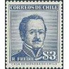 1 عدد تمبر سری پستی شخصیتها - ژنرال رامون فریره سرانو - شیلی 1956