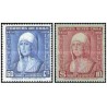 2 عدد تمبر پانصدمین سالگرد تولد ایزابلا کاتولیک - شیلی 1952