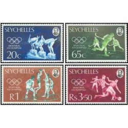 4 عدد تمبر بازی های المپیک - مونترال، کانادا -  سیشل 1976