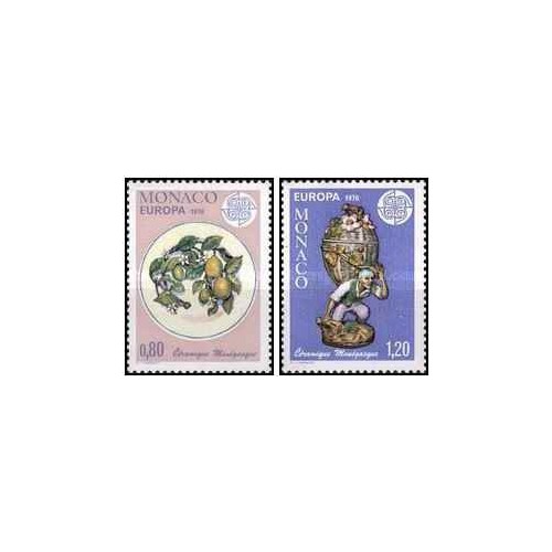 2 عدد تمبر مشترک اروپا - Euorpa Cept - صنایع دستی - سرامیک مونگاسک - موناکو 1976 2 عدد تمبر مشترک اروپا - Euorpa Cept - صنایع دستی - سرامیک مونگاسک - موناکو 1976