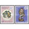 2 عدد  تمبر مشترک اروپا - Euorpa Cept - صنایع دستی - سرامیک مونگاسک -  موناکو 1976