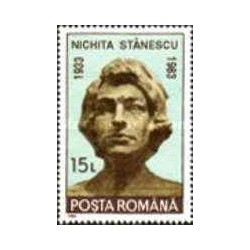 1 عدد  تمبر شصتمین سالگرد تولد نیچیتا استانسکو -  رومانی 1993