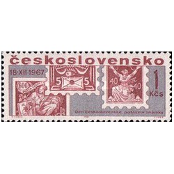 1 عدد تمبر روز تمبر - چک اسلواکی 1967
