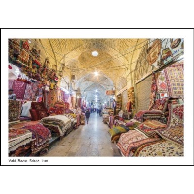 کارت پستال  - بازار وکیل - شیراز - فارس - کد 4014