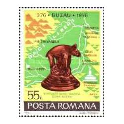 1 عدد تمبر 1600مین سالگرد بوزائو -  رومانی 1976