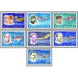 7 عدد تمبر پیشگامان هوانوردی -  رومانی 1978