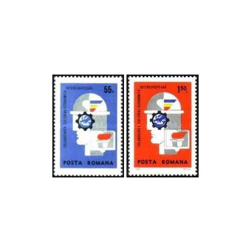 2 عدد تمبر بین اروپایی - INTEREUROPEANA - رومانی 1969 2 عدد تمبر بین اروپایی - INTEREUROPEANA - رومانی 1969