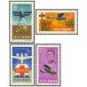 4 عدد تمبر پست هوایی - خدمات نجات آویسان- رومانی 1968