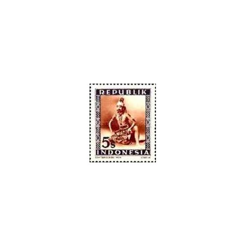 1 عدد تمبر سری پستی - 4 سن - جمهوری اندونزی 1948 1 عدد تمبر سری پستی - 4 سن - جمهوری اندونزی 1948