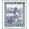 1 عدد تمبر سری پستی - 4 سن - جمهوری اندونزی 1948