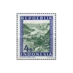 1 عدد تمبر سری پستی -4 سن - جمهوری اندونزی 1947