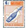 1 عدد تمبر سری پستی - آلات موسیقی - 4 روپیه - اندونزی 1967