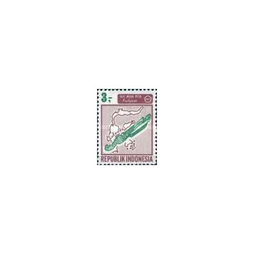 1 عدد تمبر سری پستی - آلات موسیقی - 2.5 روپیه - اندونزی 1967 1 عدد تمبر سری پستی - آلات موسیقی - 2.5 روپیه - اندونزی 1967