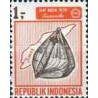 1 عدد تمبر سری پستی - آلات موسیقی - 1 روپیه - اندونزی 1967