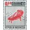 1 عدد تمبر سری پستی - آلات موسیقی - 0.5 روپیه - اندونزی 1967