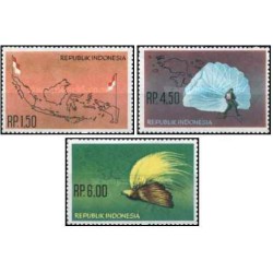 3 عدد تمبر  مالکیت ایریان غربی - اندونزی 1963