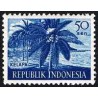 1 عدد  تمبر سری پستی - محصولات کشاورزی - 50Sen - اندونزی 1960 چسب تا حدی قهوه ای