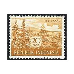 1 عدد  تمبر سری پستی - محصولات کشاورزی - 20Sen - اندونزی 1960