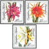 3 عدد  تمبر گلهای کاکتوس - جمهوری دموکراتیک آلمان 1989