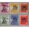 6 عدد  تمبر سال جهانی پناهندگان - اندونزی 1960