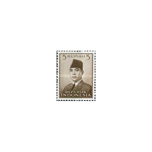 1 عدد تمبر سری پستی - رئیس جمهور سوکارنو - 5R - اندونزی 1951 چسب تا حدودی قهوه ای 1 عدد تمبر سری پستی - رئیس جمهور سوکارنو - 5R - اندونزی 1951 چسب تا حدودی قهوه ای