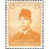 1 عدد  تمبر سری پستی - رئیس جمهور سوکارنو - 15R - اندونزی 1953 چسب تا حدودی قهوه ای