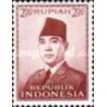 1 عدد  تمبر سری پستی - رئیس جمهور سوکارنو - 2.5R - اندونزی 1953 چسب تا حدودی قهوه ای