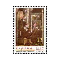 1 عدد  تمبر کریستمس - اسپانیا 1997