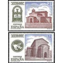 2 عدد  تمبر  میراث جهانی یونسکو - اسپانیا 1997