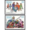 2 عدد  تمبر شخصیت های کمیک - اسپانیا 1997
