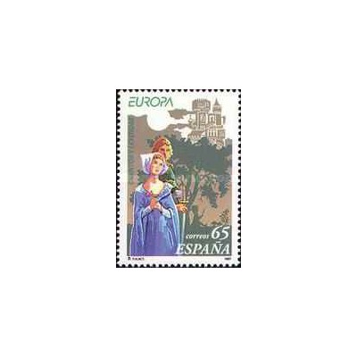1 عدد  تمبر  مشترک اروپا - Europa Cept - قصه ها و افسانه ها - اسپانیا 1997