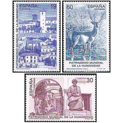 3 عدد  تمبر  یونسکو - میراث جهانی - اسپانیا 1996