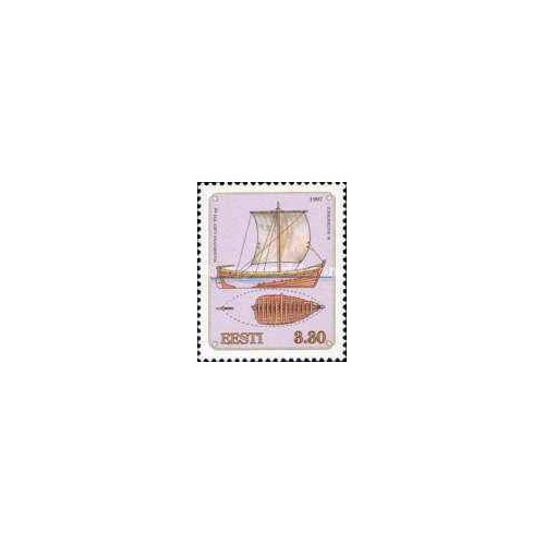 1 عدد  تمبر کشتی های قدیمی بالتیک - استونی 1997