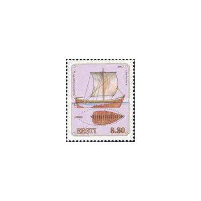 1 عدد  تمبر کشتی های قدیمی بالتیک - استونی 1997