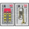 2 عدد  تمبر نمایشگاه پاییزه لایپزیگ - جمهوری دموکراتیک آلمان 1985