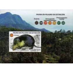 مینی شیت جانوران در خطر انقراض - کوبا 2017
