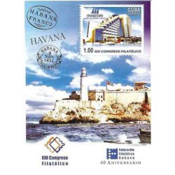 مینی شیت کنگره فیلاتلی - چهلمین سالگرد فدراسیون فیلاتلی کوبا - کوبا 2004