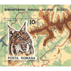 مینی شیت گیاهان و جانوران - پنجاهمین سالگرد پارک ملی رتضت - سیاه گوش - رومانی 1985
