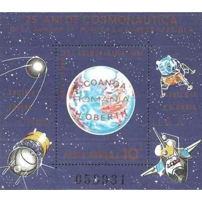 مینی شیت بیست و پنجمین سالگرد اکتشاف فضا - رومانی 1983