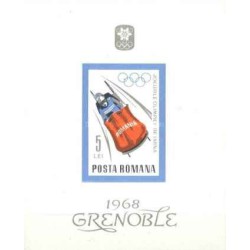 مینی شیت بازی های المپیک زمستانی - گرنوبل، فرانسه - رومانی 1967 قیمت 5.5 دلار