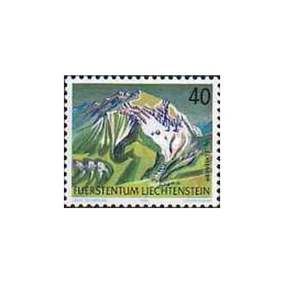 1 عدد تمبر سری پستی -کوهها - 40Rp - لیختنشتاین 1991