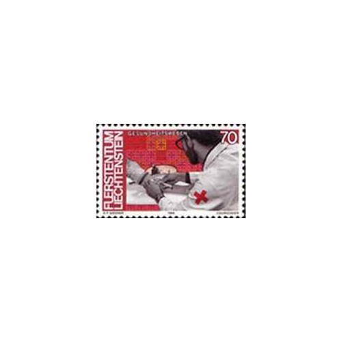 1 عدد تمبر سری پستی - مردم و کار - 70Rp - لیختنشتاین 1984