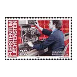1 عدد تمبر سری پستی - مردم و کار - 20Rp - لیختنشتاین 1984