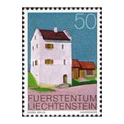 1 عدد تمبر سری پستی - ساختمانها - 50- لیختنشتاین 1978