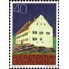 1 عدد تمبر سری پستی - ساختمانها - 40- لیختنشتاین 1978