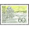 1 عدد تمبر سری پستی - مناظر - 60- لیختنشتاین 1973
