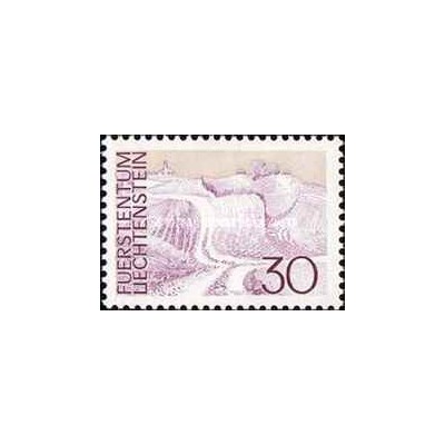 1 عدد تمبر سری پستی - مناظر - 30- لیختنشتاین 1973